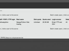 How to create an email account using our Python/Django Control Panel