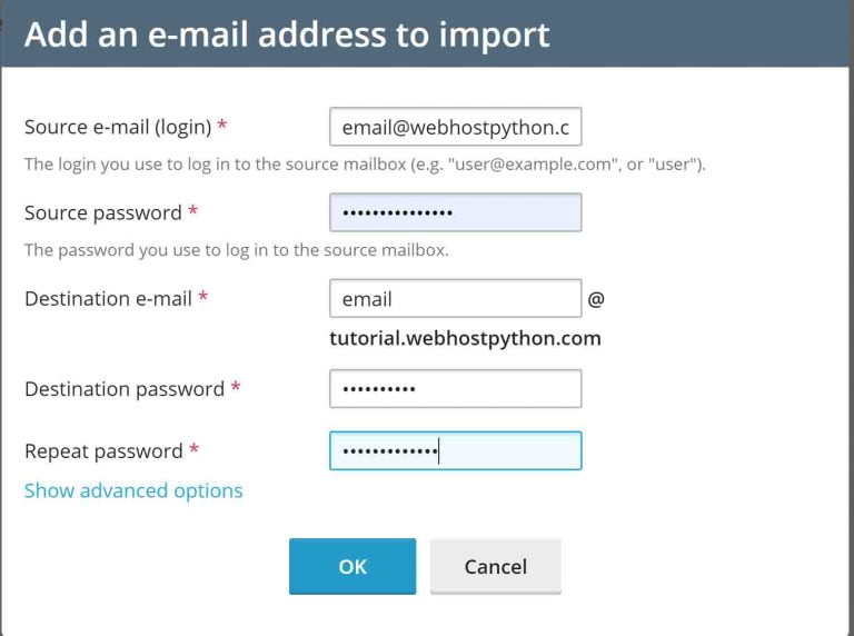 How to import email from a previous provider into your Plesk account