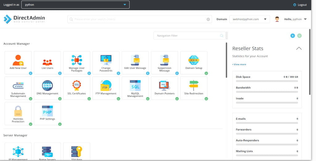 directadmin vs cpanel