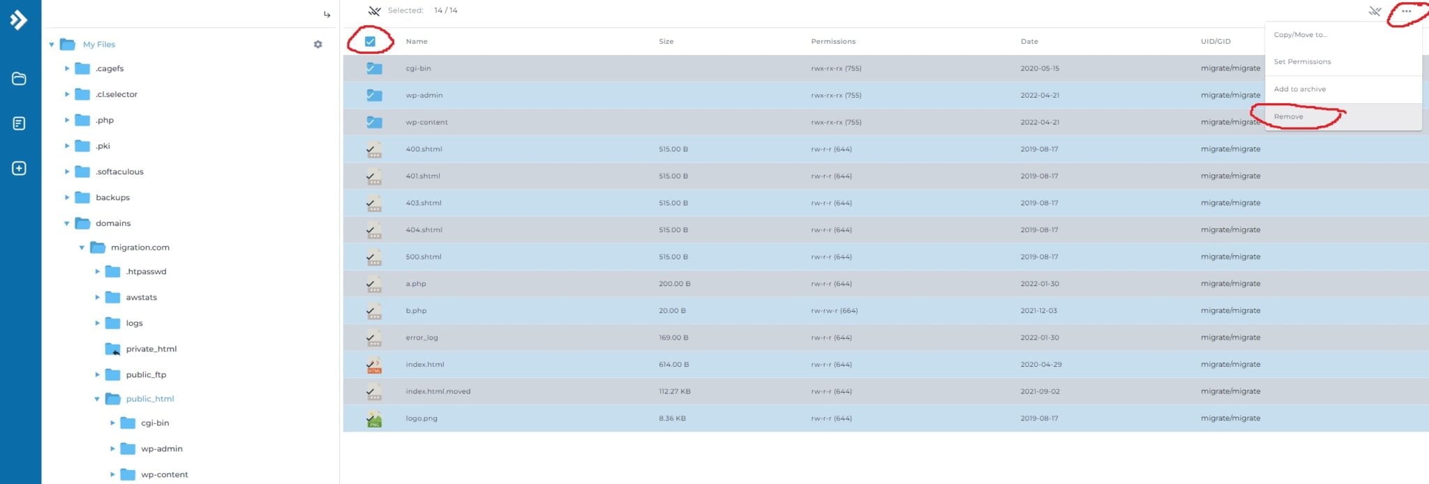 How to use File manager in DirectAdmin | Webhostpython